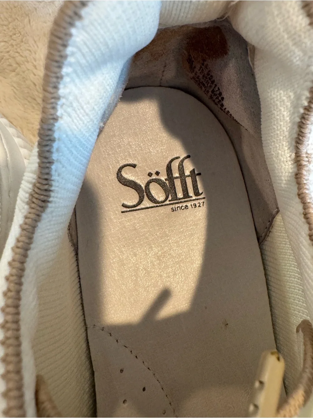Sofft Faro Knit Mesh Low-Top Sneakers White Sz 9 Lightweight Arch Support